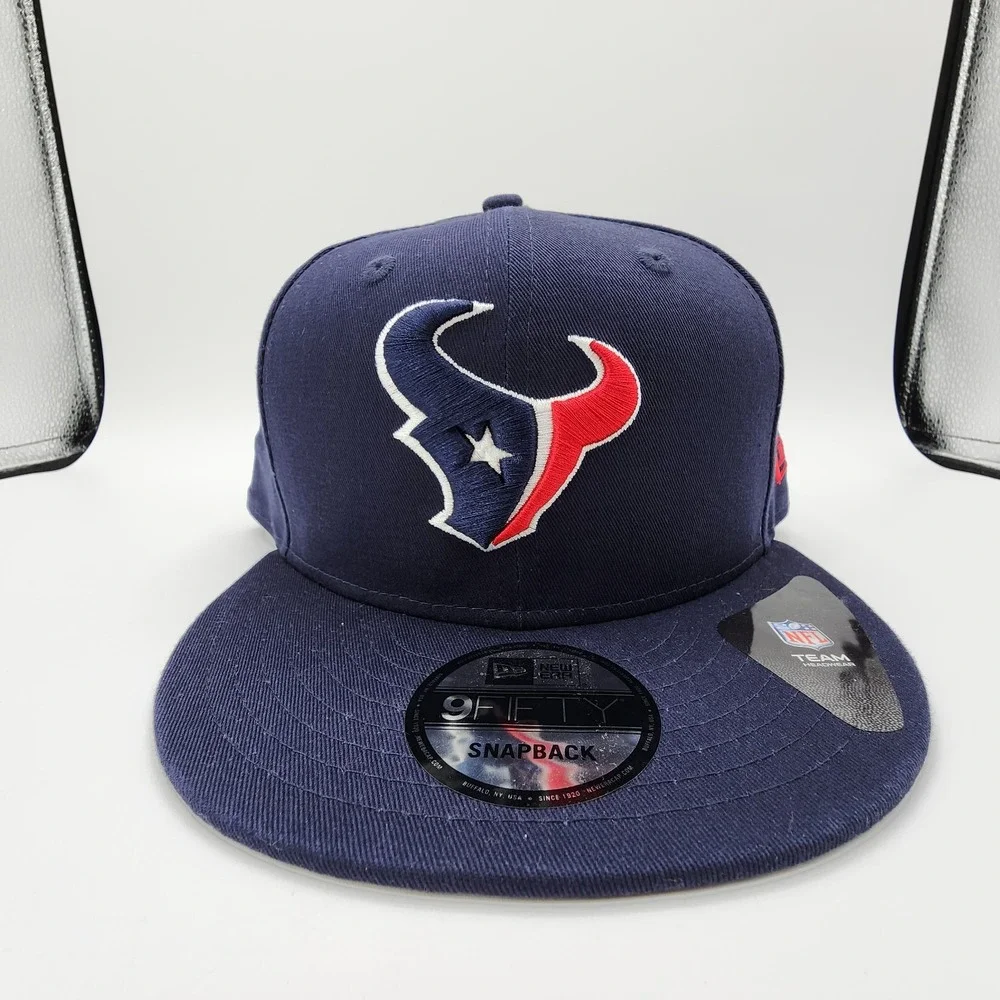 New Era Houston Texans 9Fifty Snapback Hat Blue Adjustable Classic Logo Cap‎ NEW